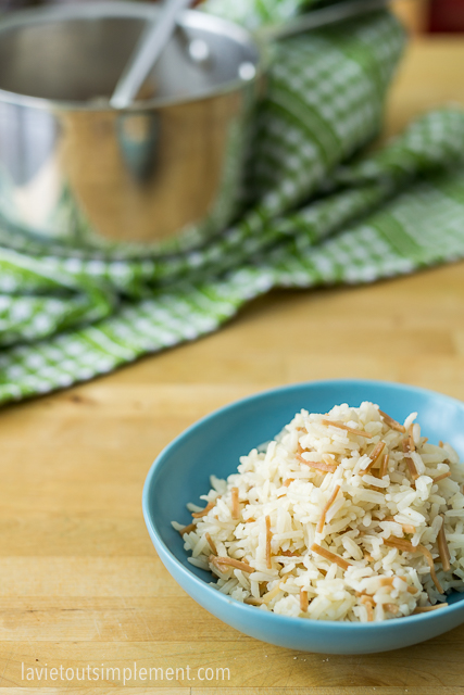 Recette de riz libanais. | lavietoutsimplement.com #recette #riz
