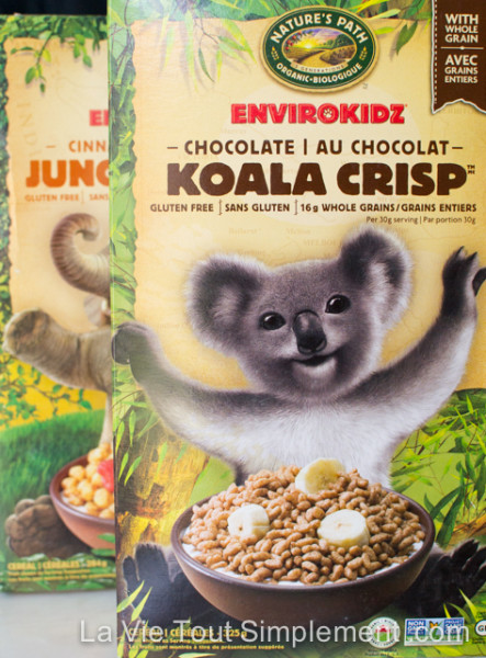 Enviro Kidz par Nature's Path - Céréales sans gluten - Koala Crisp et Jungle Munch