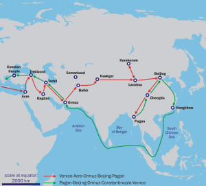 Crédits : Wikipedia - le voyage de Marco Polo
