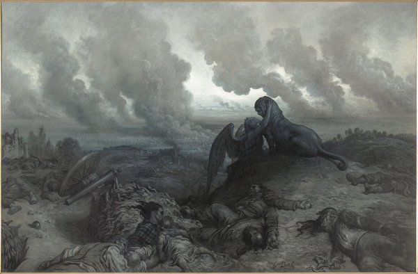 L'énigme par Gustave Doré, 1871, huile sur toile