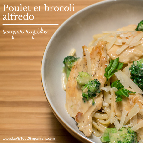 Recette de linguini au poulet et brocoli alfredo - #CuisinezAvecCampbell #ad - www.lavietoutsimplement.com